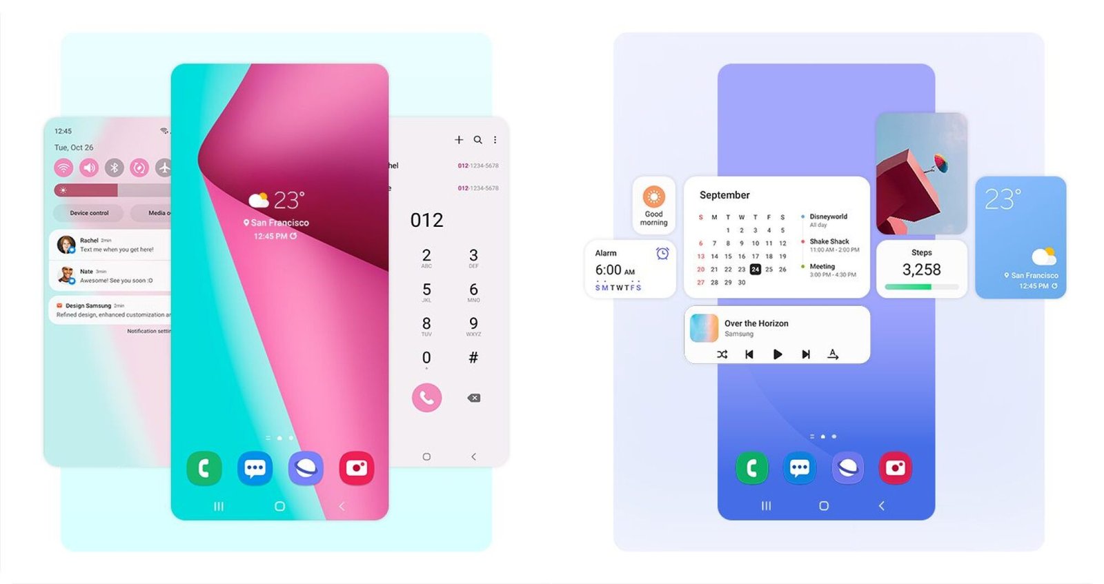 Samsung One UI 4 Color Palettes