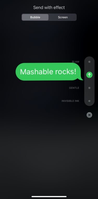 "Mashable rocks!" with loud effect