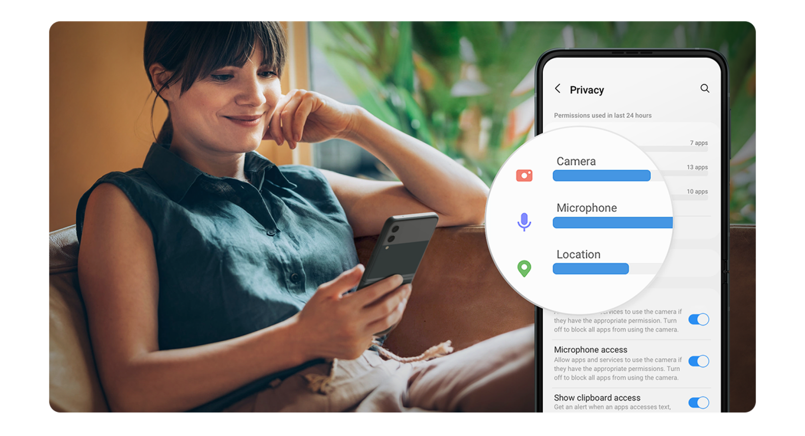 Samsung One UI 4 privacy controls