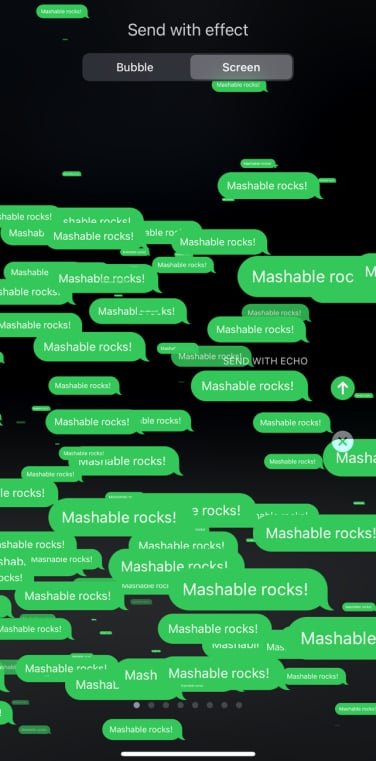 "Mashable rocks!" with echo effect